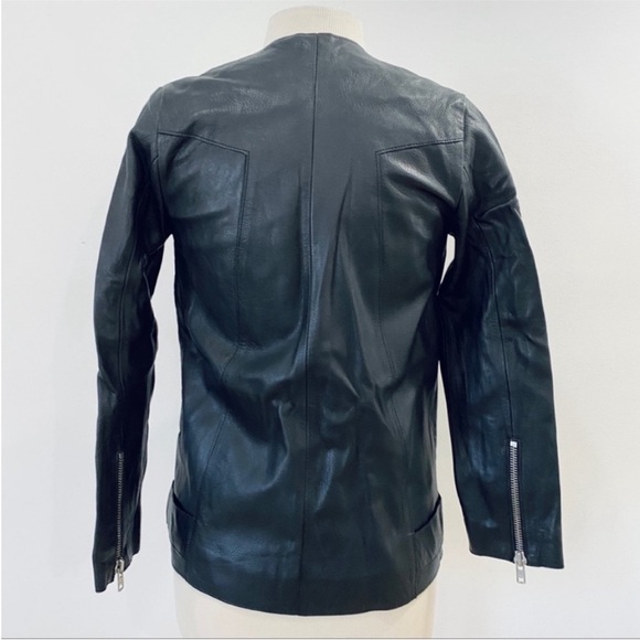 H&M genuine leather motorcycle jacket - Picture 6 of 8